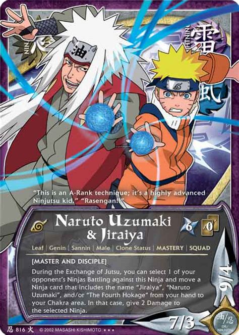 Naruto Uzumaki And Jiraiya N 816 Super Rare 1st