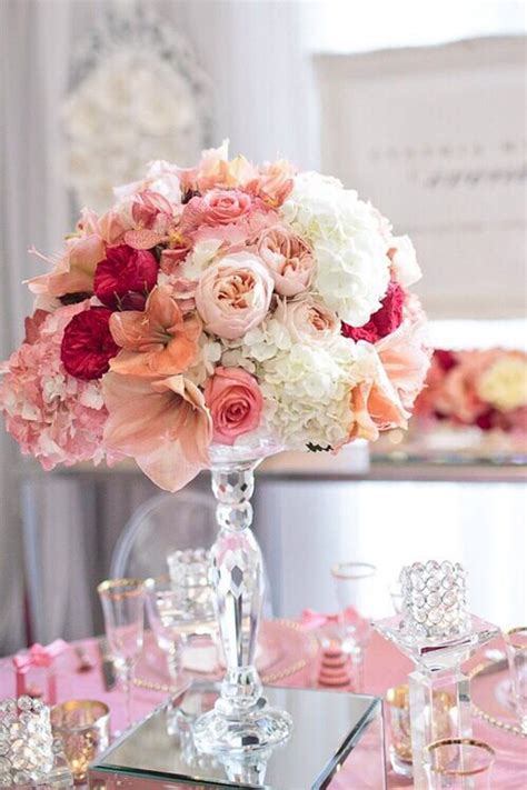 Pin By Carolyn L On Wedding With Images Pink Wedding Centerpieces