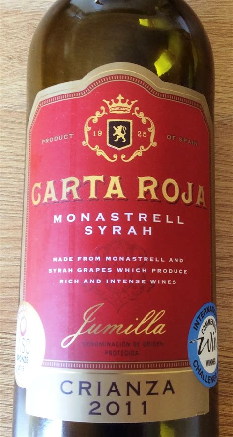 Outstanding Wines Carta Roja 2011 Monastrell Syrah