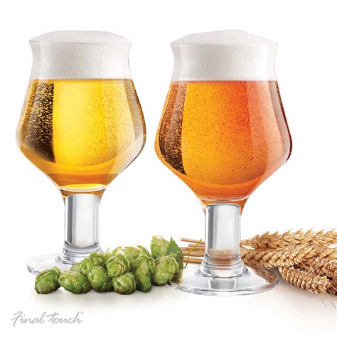 Choose from pint glasses, half pint glasses or even two thirds of a pint glasses! Final Touch Set of 2 Craft Beer Glasses 600 ml Bar Ale ...