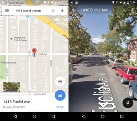 Google street view is a technology featured in google maps and google earth that provides interactive panoramas from positions along many streets in the world. Google Maps recieves Android update with fast access to ...