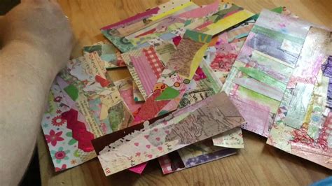 Using Up My Paper Crafting Scraps Youtube