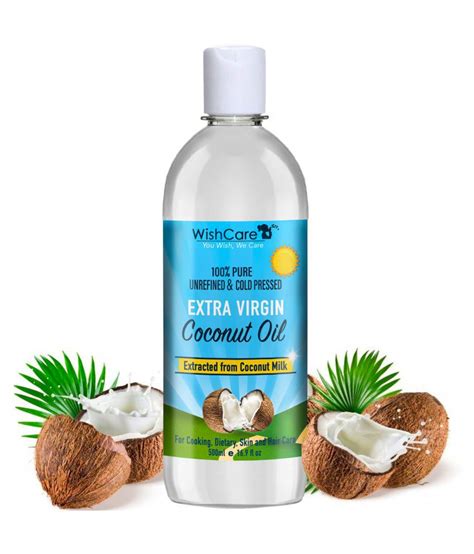 When used on hair, coconut oil is able to: WishCare Virgin Coconut Oil For Hair & Skin Oil 500 ml ...