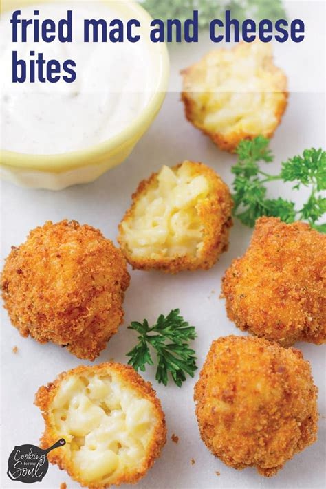 Fried Mac And Cheese Bites Cooking For My Soul Recipe Mac And Cheese Bites Cheese Bites