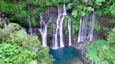 Waterfalls Les Cascades De Lîle De La Réunion En Drone Youtube