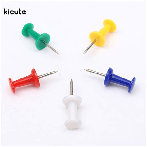 50pcsset Plastic Multicolor Tacks Push Pins Assorted Making Thumb