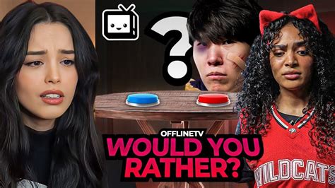 Valkyrae Reacts To OFFLINETV EXTREME WOULD YOU RATHER YouTube