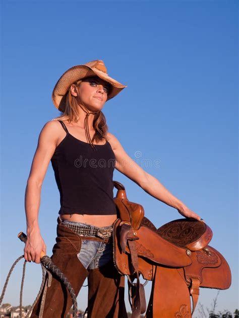 Cowgirl Stock Image Image Of Rope Female Barn Woman 21718579
