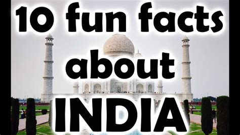 Printable Fun Facts About India