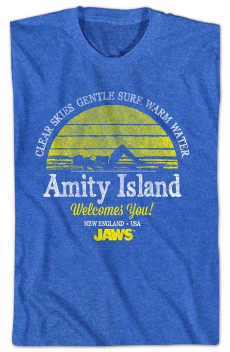 Amity Island Welcomes You Jaws T Shirt