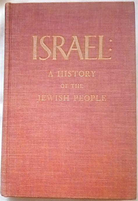 israel a history of the jewish people by rufus learsi 1949 hardcover ebay