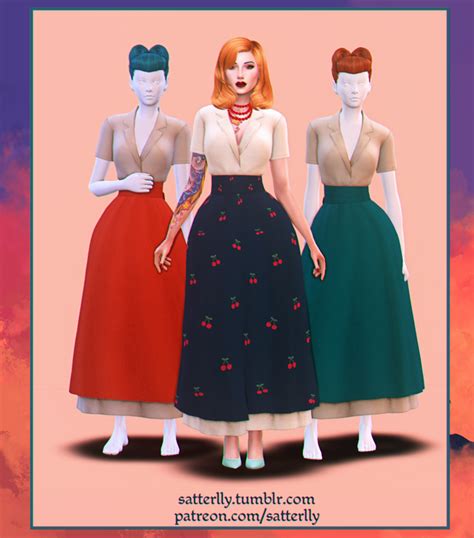 Dress Cherie Satterlly On Patreon Sims 4 Dresses Sims 4 Sims 4