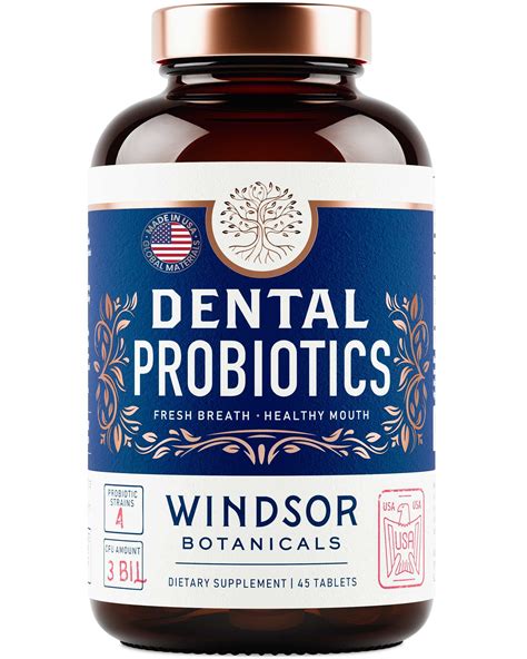 Windsor Botanicals Dental Probiotics For Fresh Breath And Oral Health