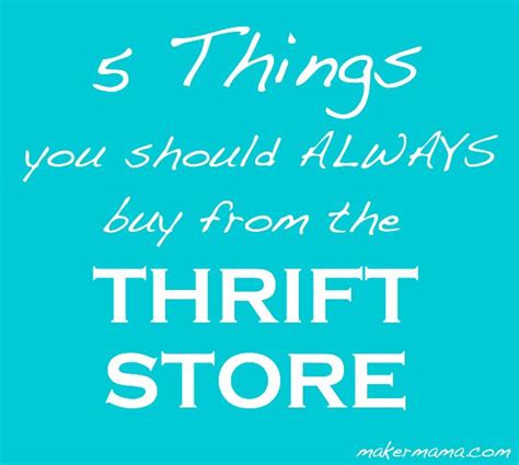 Five Things You Should Always Buy From The Thrift Store Thrifting
