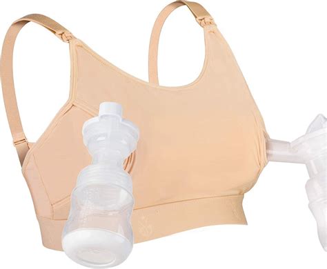 Momcozy Hands Free Pumping Bra For Breastfeeding Adjustable Nursing Bra Strap Soft