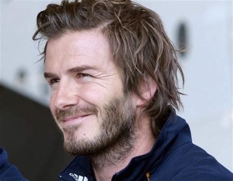 Middle part the hair and tug the front hair to the back of the ear to imitate david beckham hairstyle. 15 Ideas from David Beckham Hairstyles