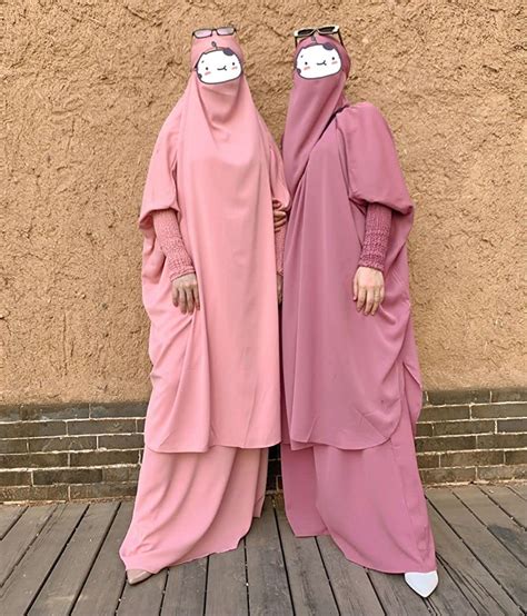 BOJON Muslimisches Zweiteiliges Gebetskleid für Abaya Muslim Damen Kleid islamische Kleidung
