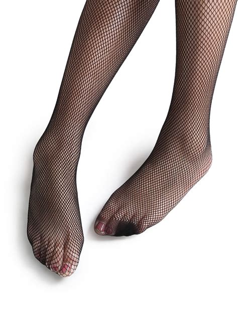 Black Sexy Fishnet Pantyhose Stockings SHEIN SHEINSIDE