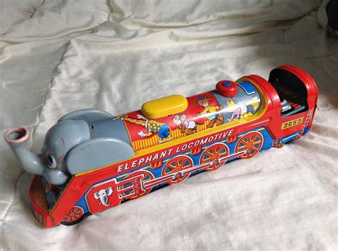 Bolso carro juguete en oferta. Antiguo Tren Elefante De Juguete, Japonés, Lámina - $ 780 ...