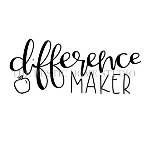 Difference Maker SVG Difference Svg Change Svg Shirt Svg SVG File For