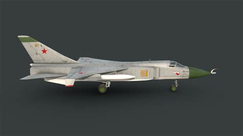 3d Model Sukhoi T6 1 Su 24 Prototype Vr Ar Low Poly Cgtrader