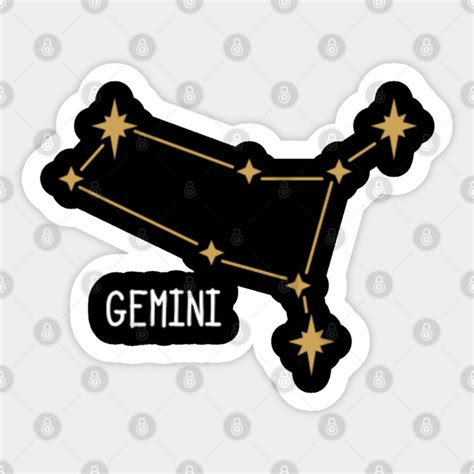 Gemini Gemini Zodiac Sign Sticker Teepublic