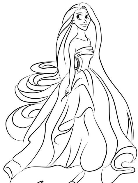 Princess Coloring Page Coloring Page For Kids Coloring Home