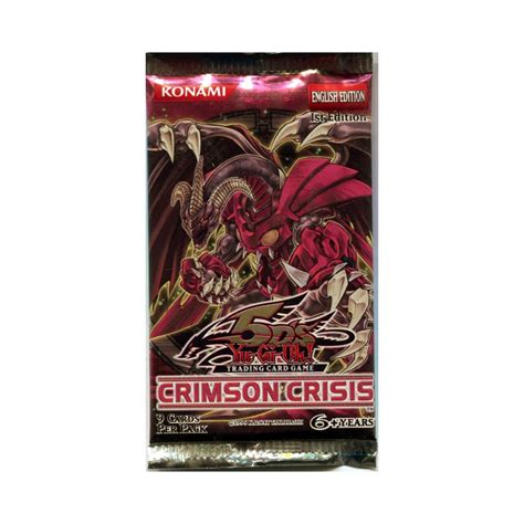 Konami Yu Gi Oh Crimson Crisis Booster 1st Edition 4 Pack Lot Steel City Collectibles