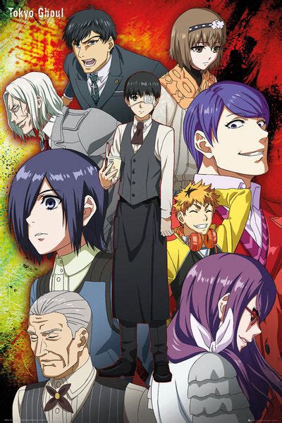 Manga Posters Tokyo Ghoul Group Poster Fp4043 Panic Posters