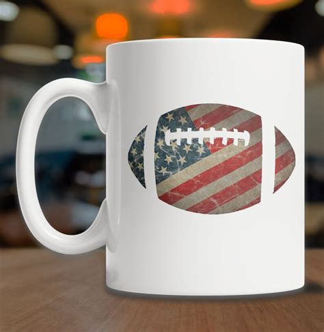 Cool Football Flag Mug Football Flag T Patriotic Etsy