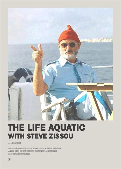 The Life Aquatic With Steve Zissou 2004 Iconic Movie Posters Film