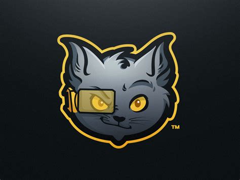Laser Kittenz Esport Mascot Logo Design Çizimler Logo Tasarımı