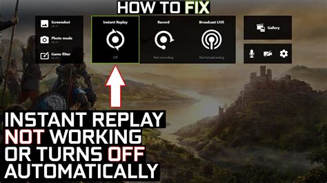 Instant Replay Not Working Or Turns Off Automatically Resulting In