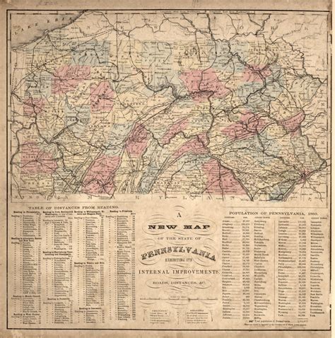 Township Map Of Berks County Pennsylvania From Actual Surveys