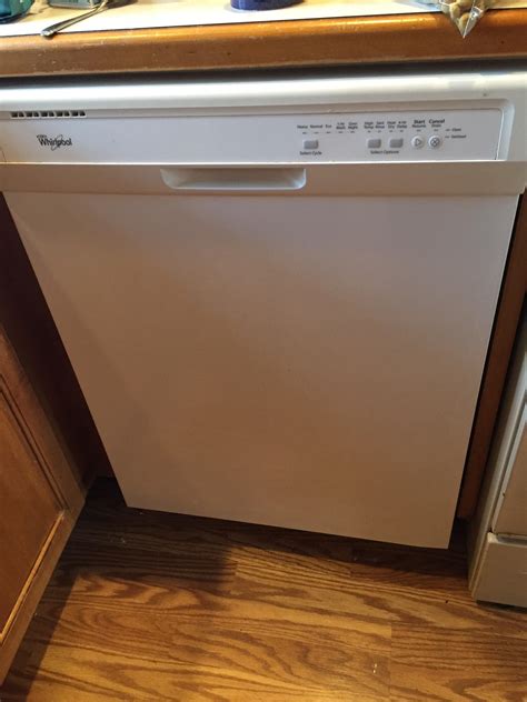 Recently installed a used Whirlpool dishwasher for my mom. It seems to ...