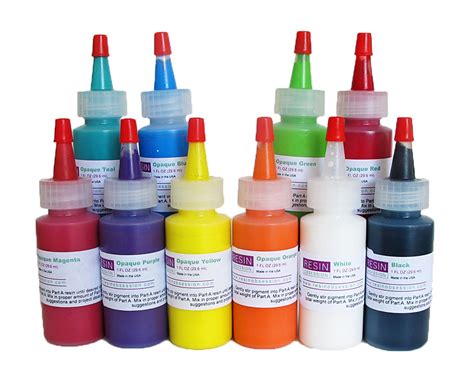 Opaque Color Resin Pigments Shop Epoxy Color Pigment Sets Resin