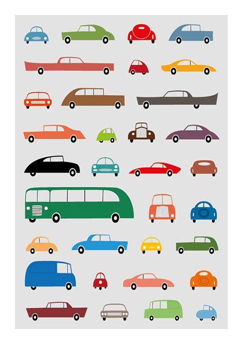 Cars Posters Cars All Colors Poster Poster For By Tomspictures Retro