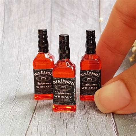 M Morezmore Miniature Jack Daniels Whisky Bottle Mini Prop Ebay