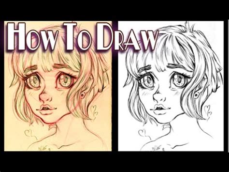To draw an anime boy's nose, follow the same process you used to sketch the anime girl's nose. How to draw cute anime/manga - Girl with big nose - YouTube