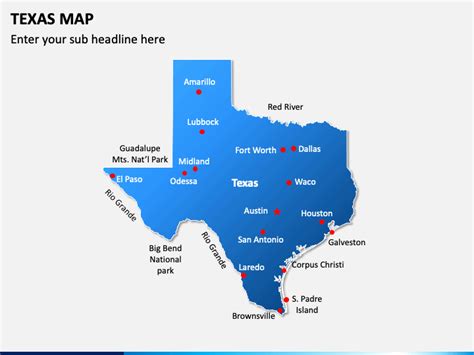 Texas Map Powerpoint Template Ppt Slides