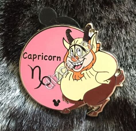 Disney Pin Dlrwdw 2012 Hidden Mickey Zodiac Collection Capricorn Phil