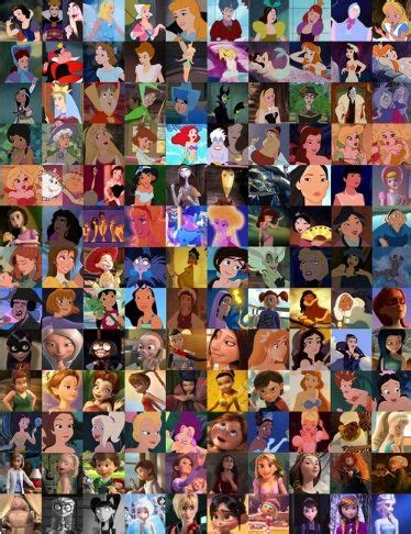 This Is Supposed To Be Every Disney Female Character Disney Collage Disney Drawings Disney Art