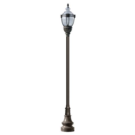 Lamp posts are made from cast aluminum alloys. High Output HID Vintage Design Lamp Post with Clear Top ...