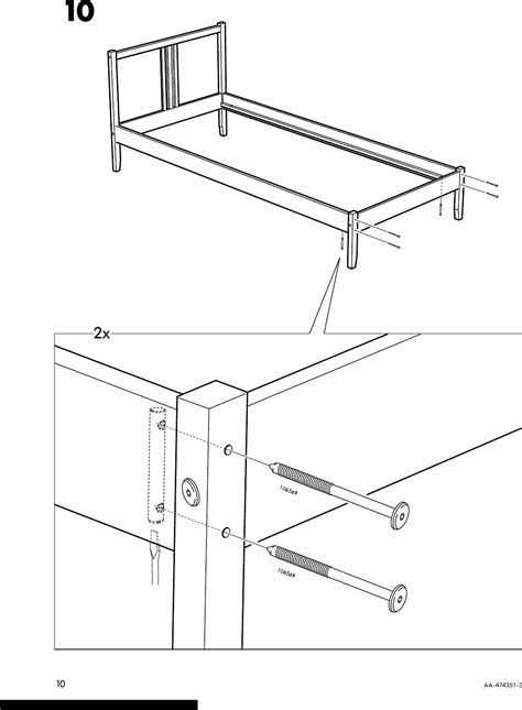 Ikea Fjellse Bed Frame Tw Instructions Manual 822426 Manualslib Makes