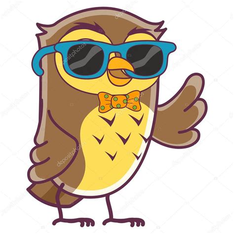 Owl Blue Sunglasses Stock Vector Image By ©chadvivas 91232956