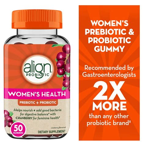 Align Probiotic Womens Health Gummies Prebiotic And Probiotic Dietary