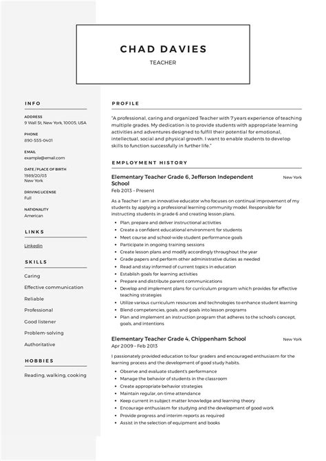 teaching resume examples teaching jobs elementary school teacher resume teaching elementary