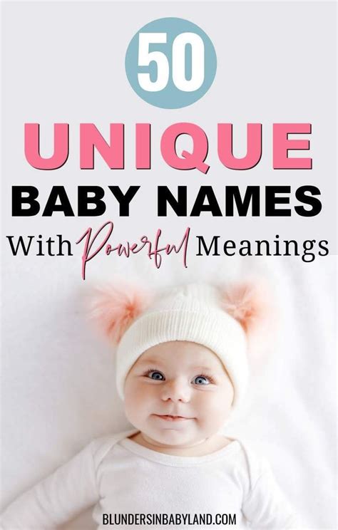 50 Unique Baby Names With Fantastic Meanings Unique Baby Names