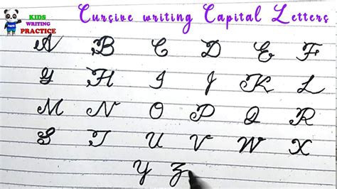 Maybe you would like to learn more about one of these? Cursive writing capital letters | Cursive handwriting ...