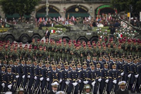 Mexican Army Soldiers Take Subway To Go To Independence Day